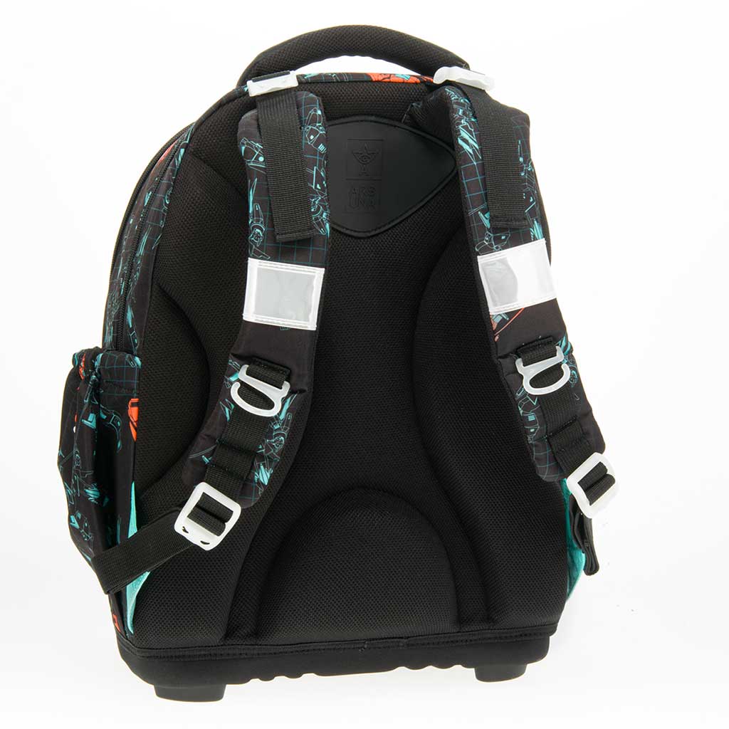 imagen de Ars Una: Mochila anatómica con diseño de robot A.R.M.S. 33×43×22cm 3