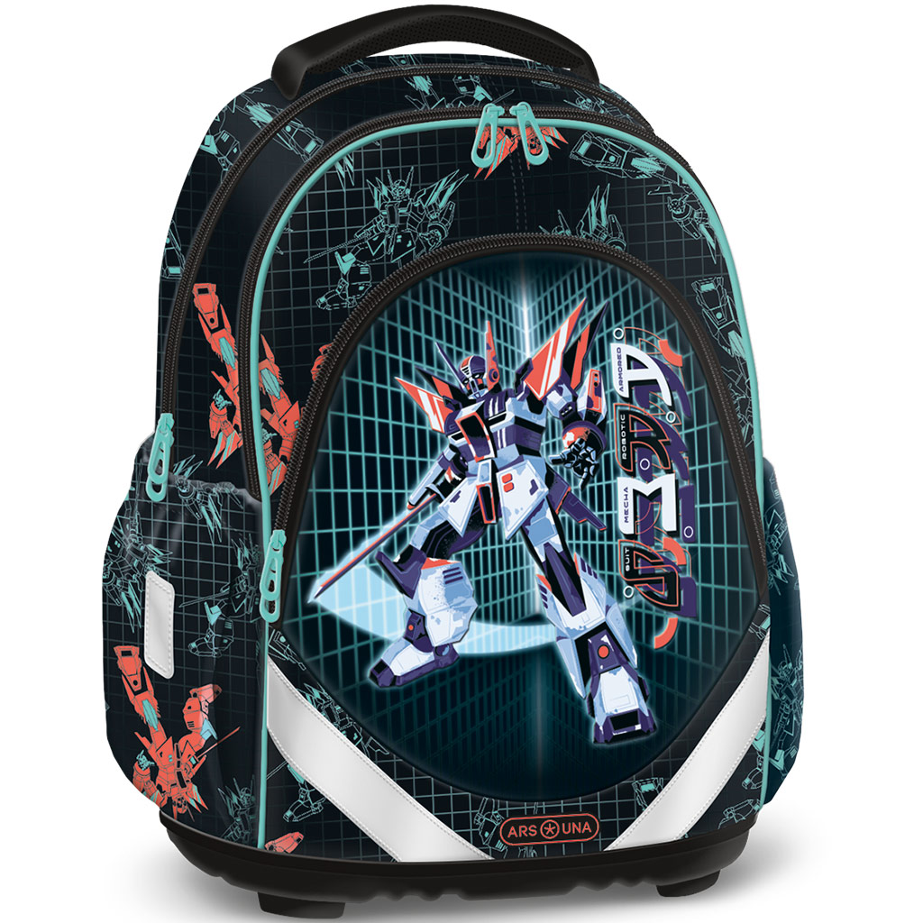 imagen de Ars Una: Mochila anatómica con diseño de robot A.R.M.S. 33×43×22cm 1