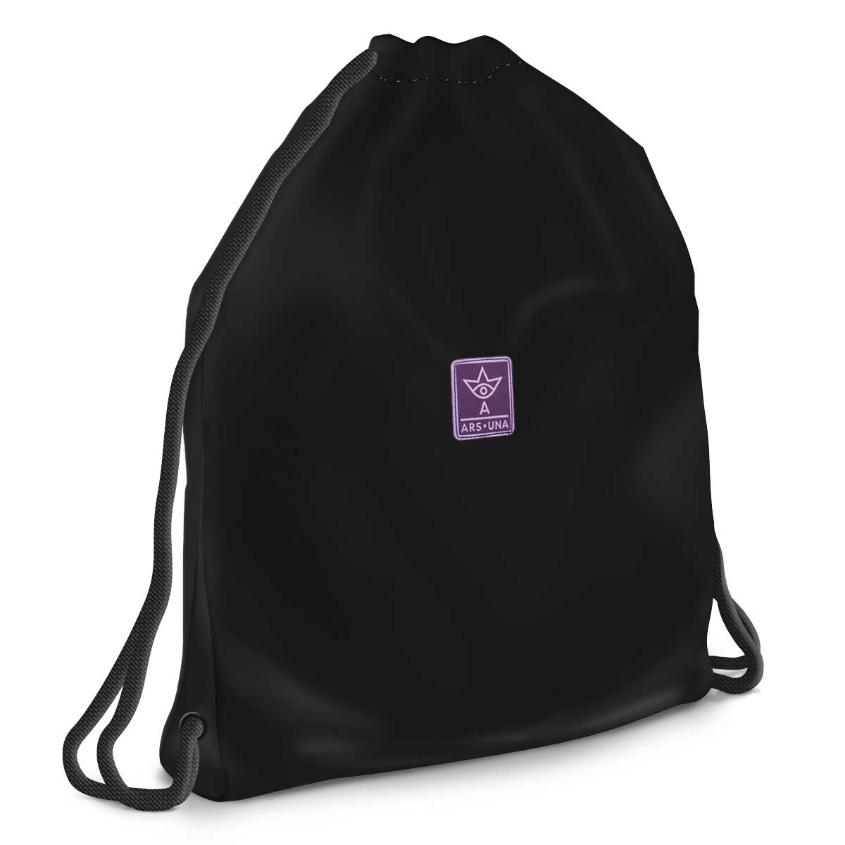 imagen de Ars Una: Mochila de deporte adolescente negra-violeta para chicas 37,5x46cm 1