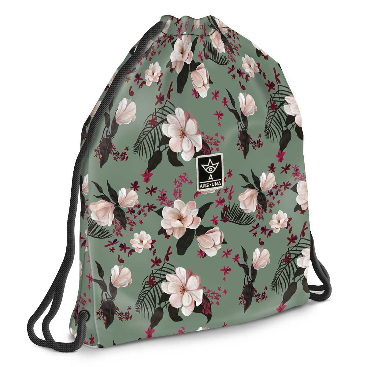 imagen de Ars Una: Mochila de deporte Flowery Green para adolescentes, 37,5x46cm 1