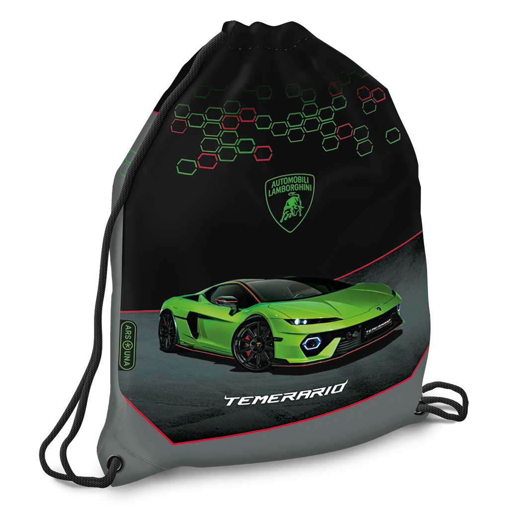 imagen de Ars Una: Mochila de deporte Lamborghini verde, 32x42cm 1