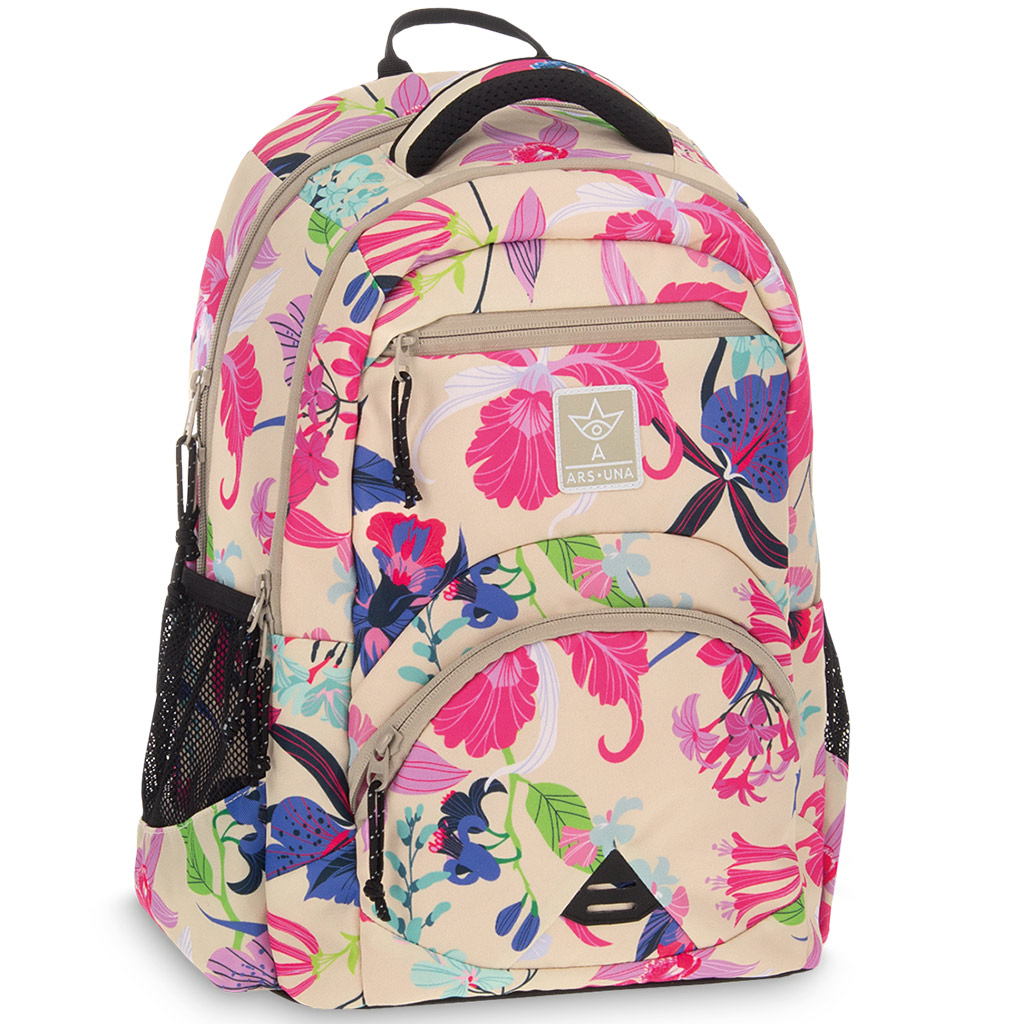 imagen de Ars Una: Mochila ergonómica de flores de playa, 33x45x24cm 1