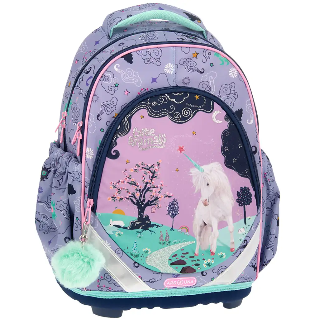 imagen de Ars Una: Mochila escolar anatómica de Unicornios Animales Lindos 33x43x22cm 1