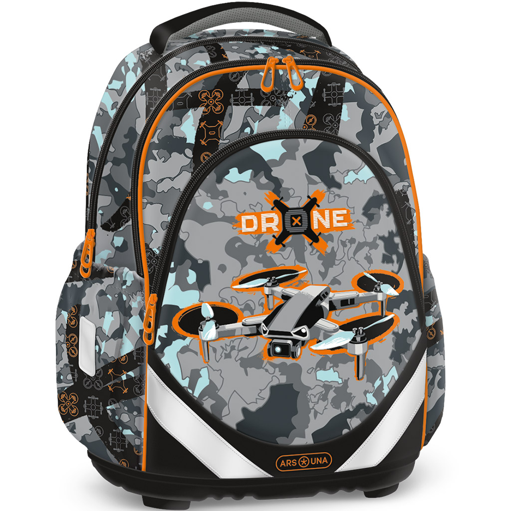 imagen de Ars Una: Mochila escolar anatómica Drone X, mochila 33×42×21cm 1