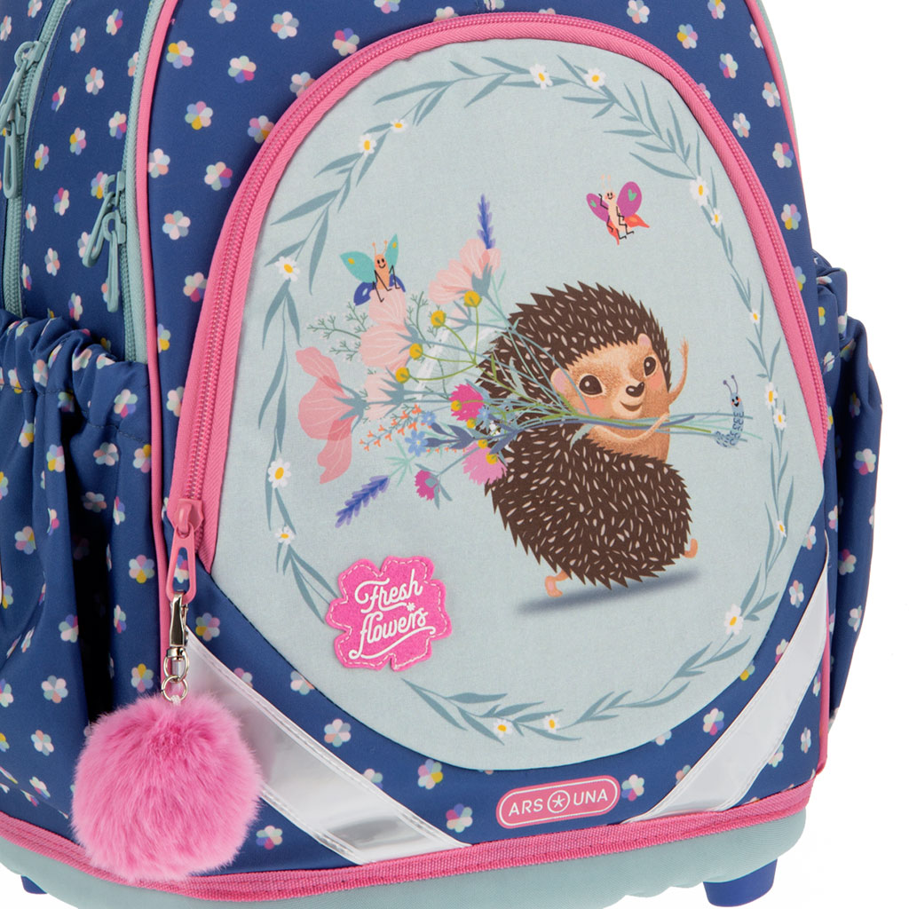 imagen de Ars Una: Mochila escolar anatómica Fresh flowers de 33x42x21cm 6