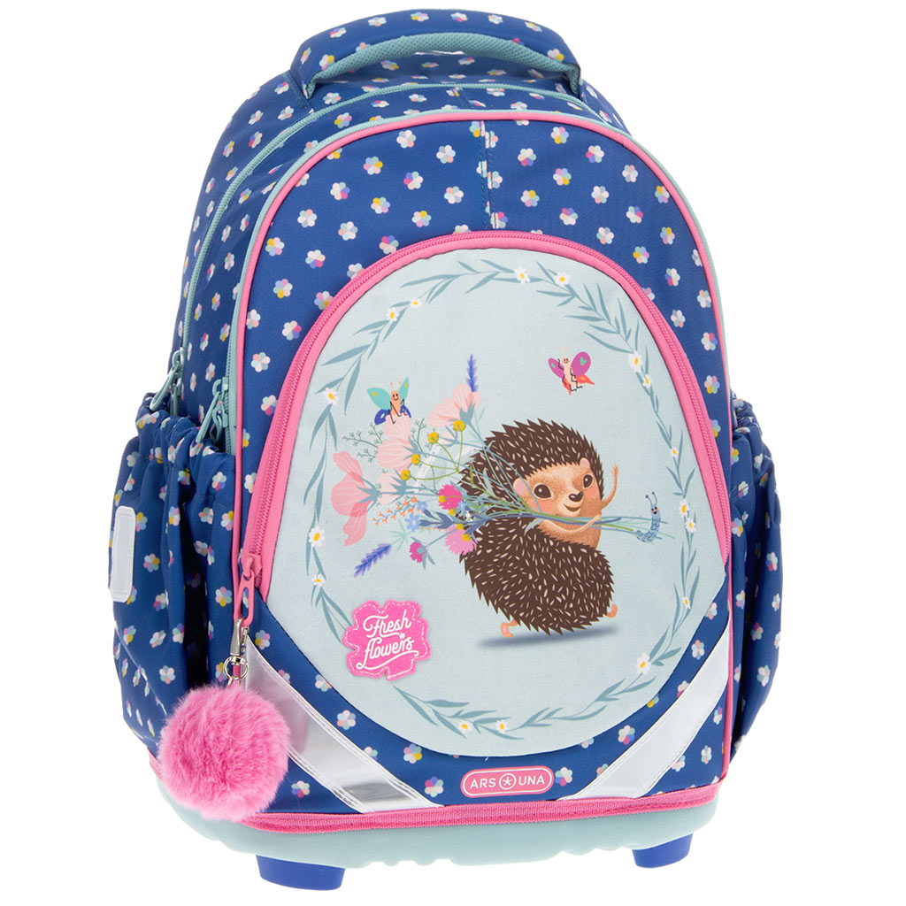imagen de Ars Una: Mochila escolar anatómica Fresh flowers de 33x42x21cm 1