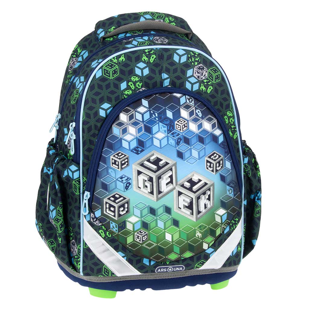 imagen de Ars Una: Mochila escolar anatómica Geek de 33x42x21cm 1