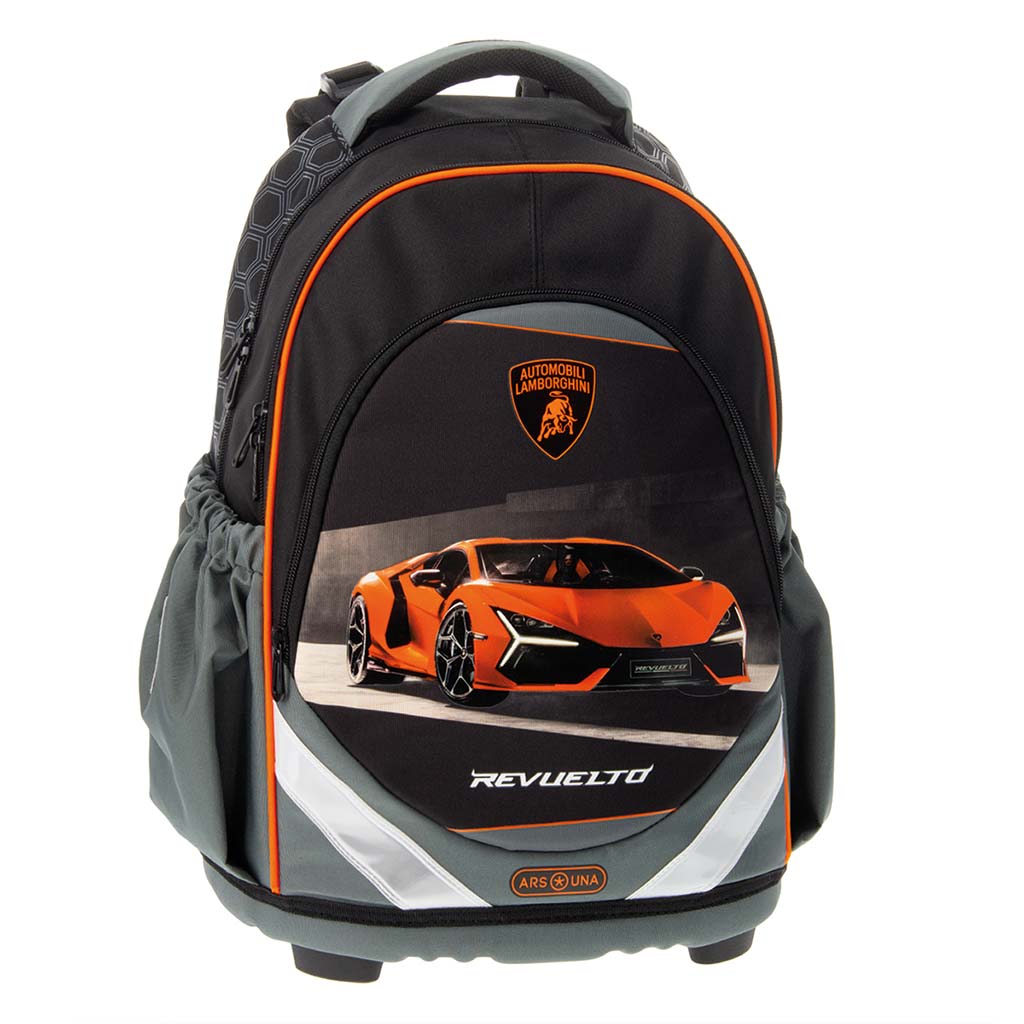 imagen de Ars Una: Mochila escolar anatómica Lamborghini, mochila 33x43x22cm 1