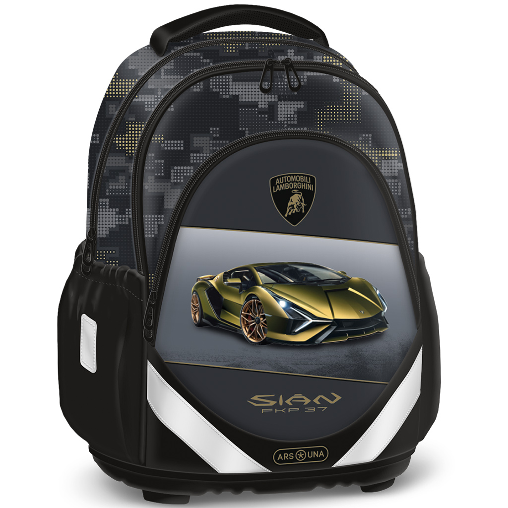 imagen de Ars Una: Mochila escolar anatómica Lamborghini Sian 33×43×22cm 1