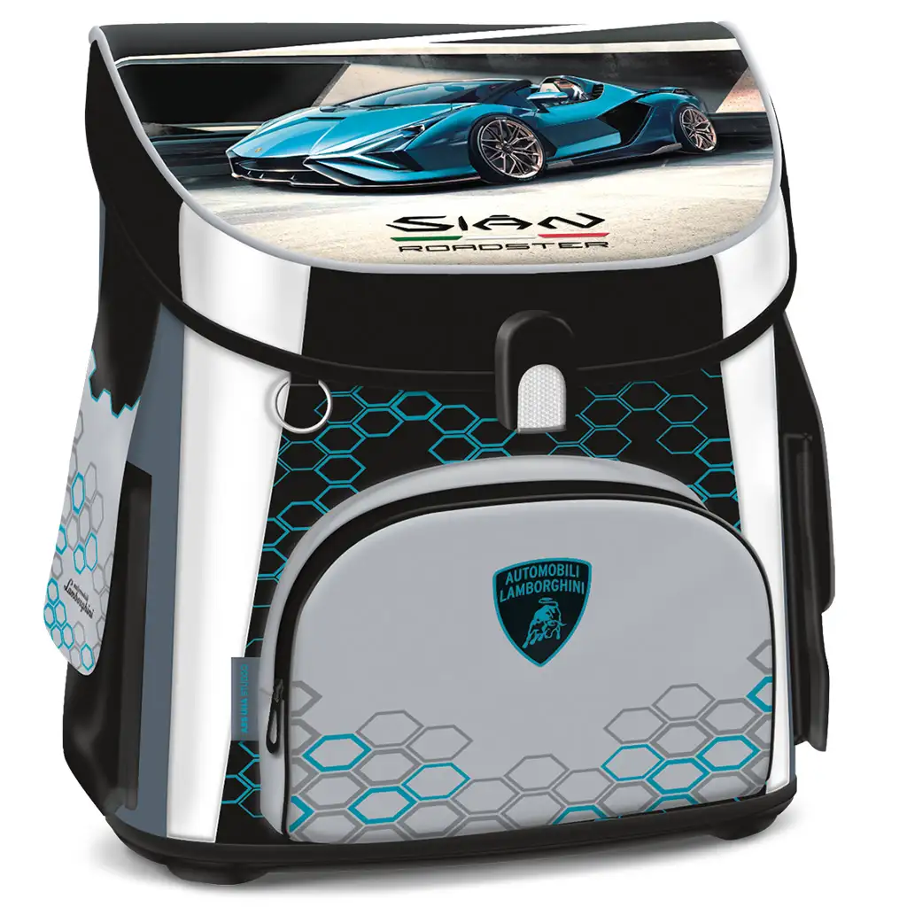 imagen de Ars Una: Mochila escolar compacta ergonómica con cierre magnético Lamborghini 33x41x24cm 1