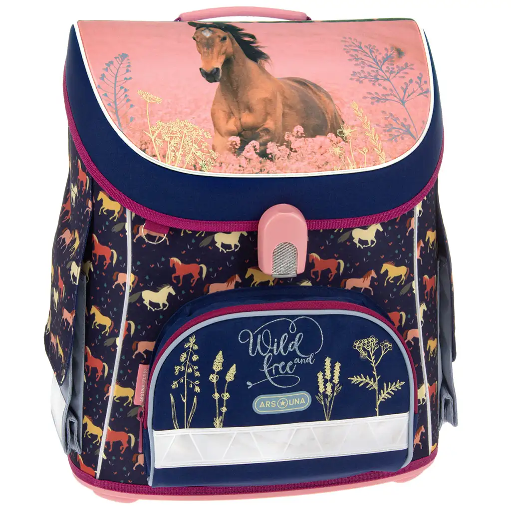 imagen de Ars Una: Mochila escolar compacta ergonómica con cierre magnético Wild and Free, mochila 33x41x24cm 1