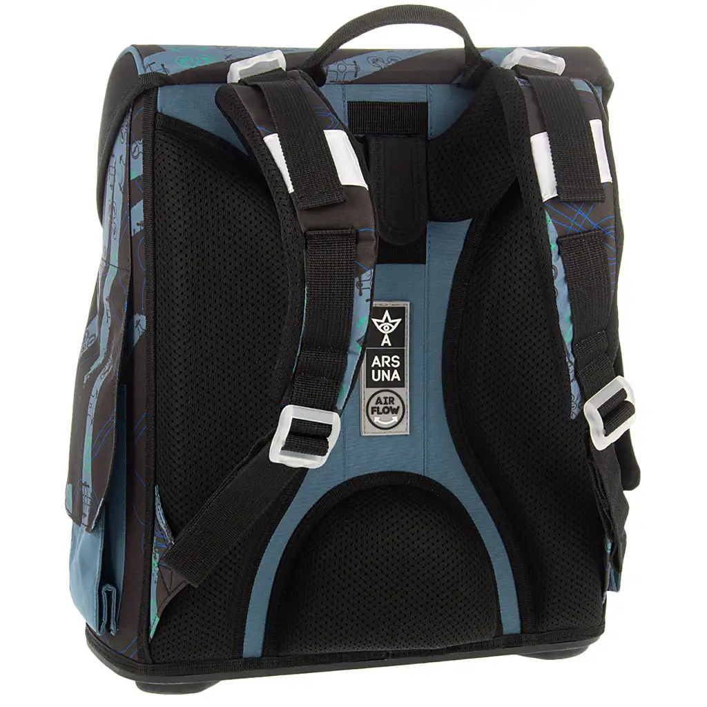 imagen de Ars Una: Mochila escolar compacta ergonómica Drone Pro con cierre magnético, mochila 33x41x24cm 3