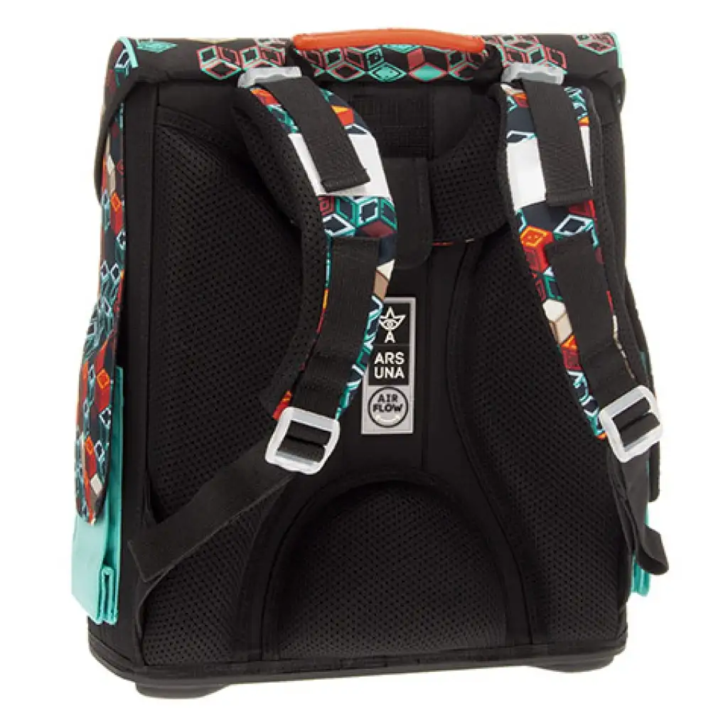 imagen de Ars Una: Mochila escolar compacta Geek con cierre magnético 33x41x24cm 2