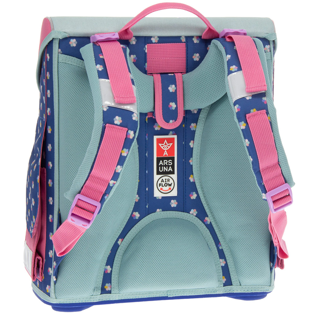 imagen de Ars Una: Mochila escolar con cierre magnético de flores frescas 33x41x24cm 3
