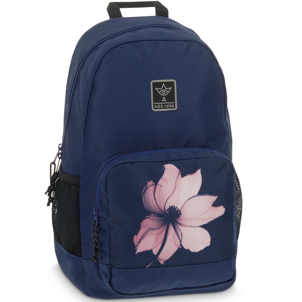 imagen de Ars Una: Mochila escolar con flores Pink Shade AU-14, 32x51x25cm 1