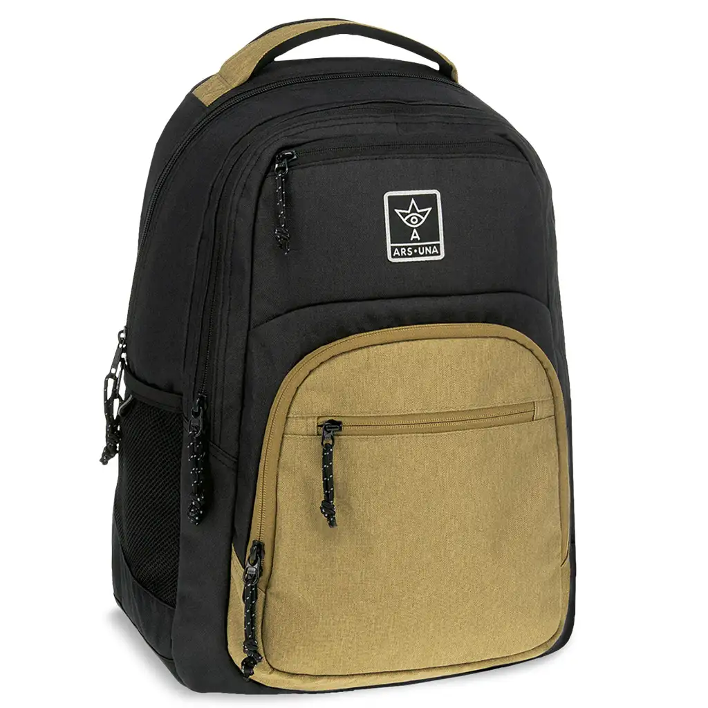 imagen de Ars Una: Mochila escolar Dune marrón-negra AU-5, mochila 33x49x23cm 1