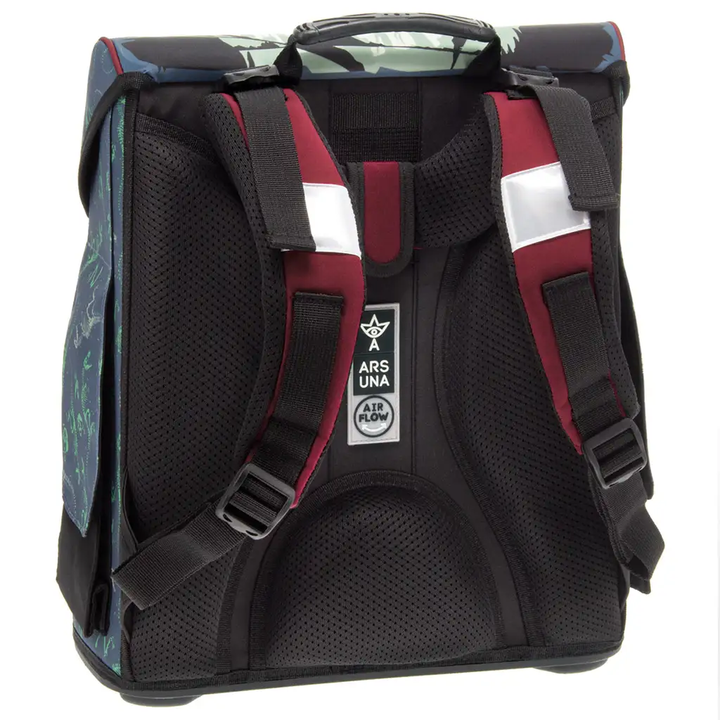 imagen de Ars Una: Mochila escolar ergonómica compacta con cierre magnético T-Rex, mochila 33x41x24cm 3
