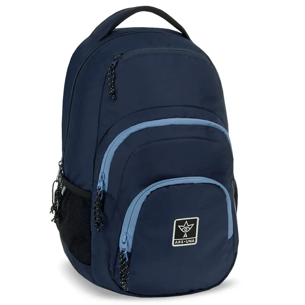 imagen de Ars Una: Mochila escolar Navy azul marino AU-2, mochila 32x46x22cm 1