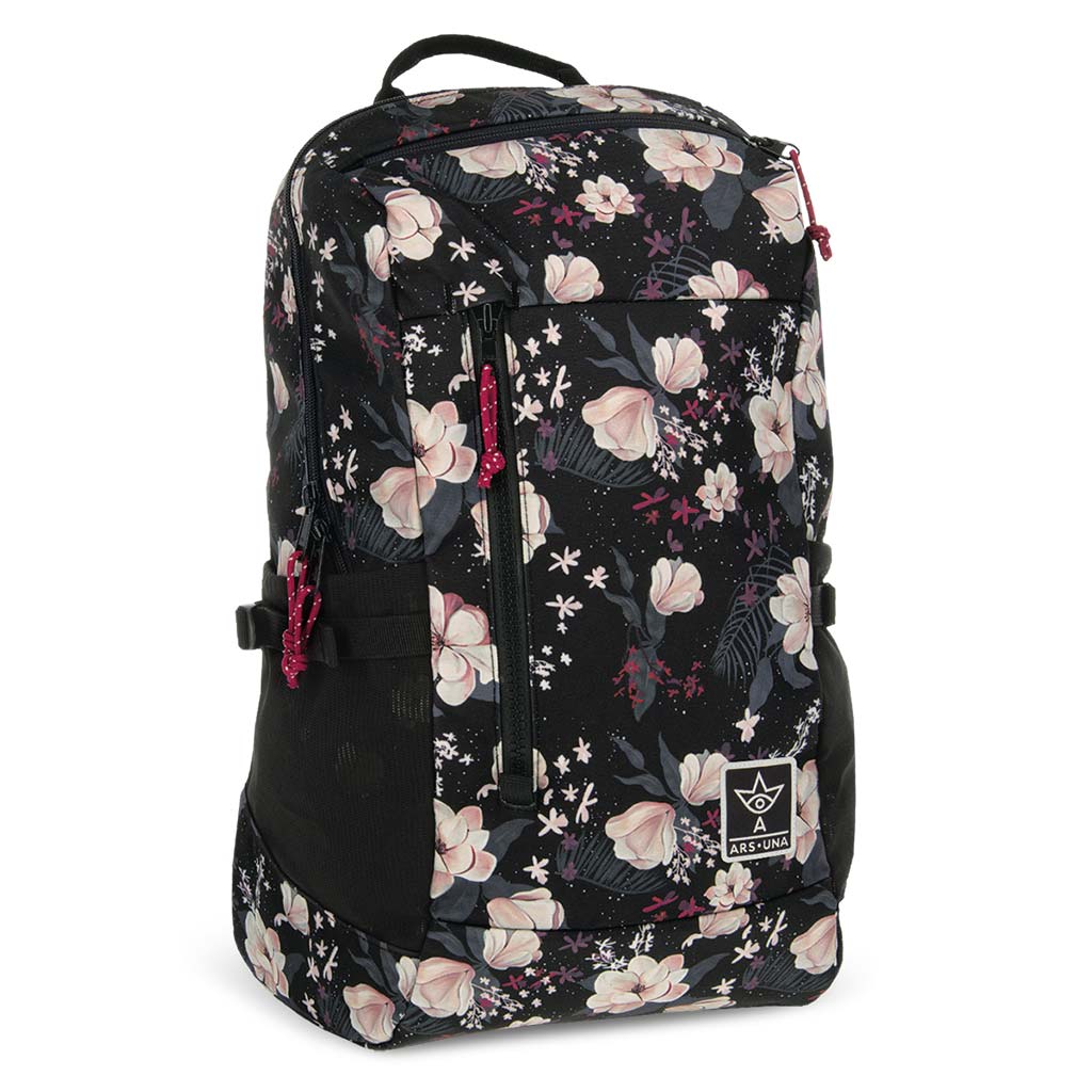 imagen de Ars Una: Mochila Flowery Black AU-17, 32x47x18cm 1