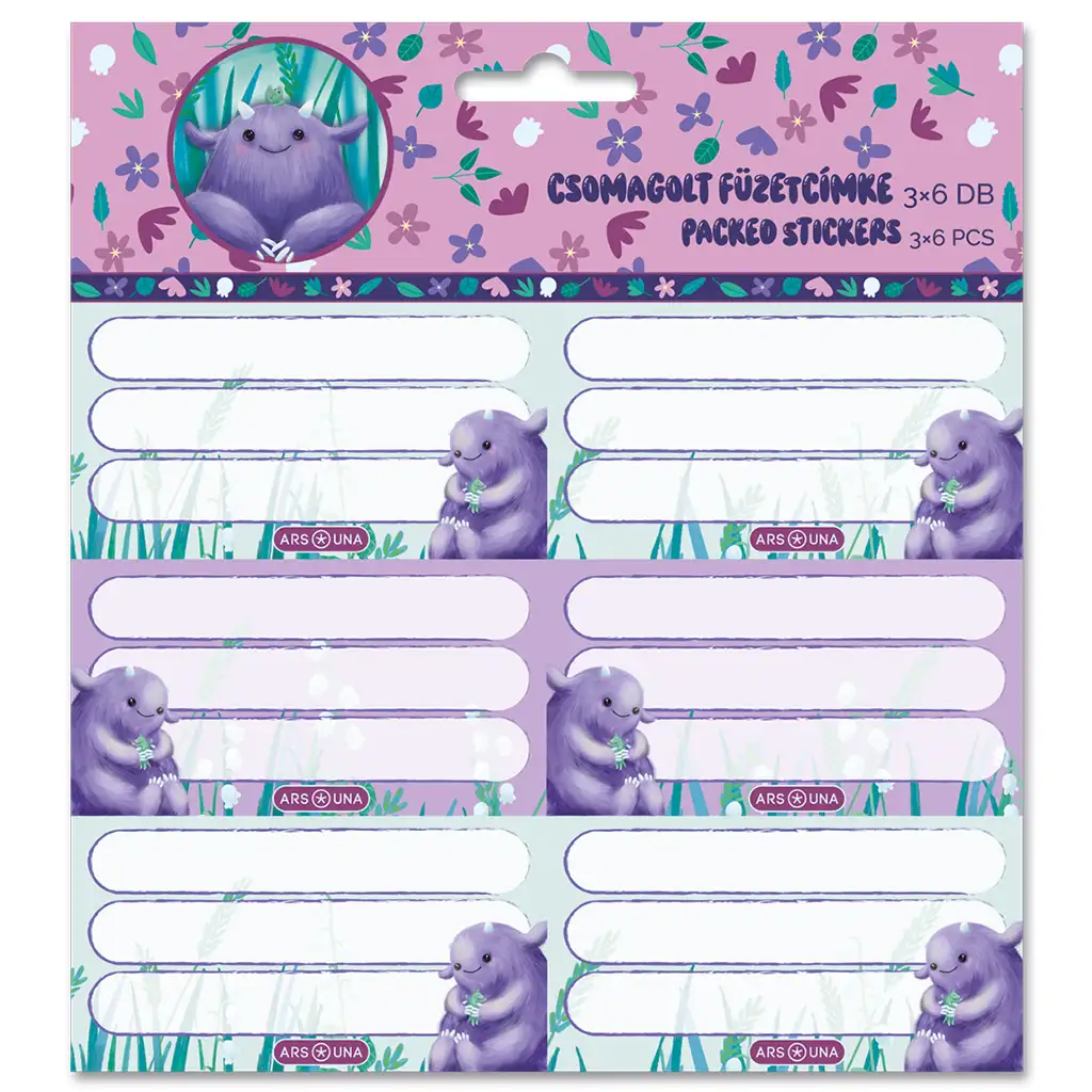 imagen de Ars Una: Mon Mignon etiqueta de cuaderno empaquetada 3x6 unidades 1