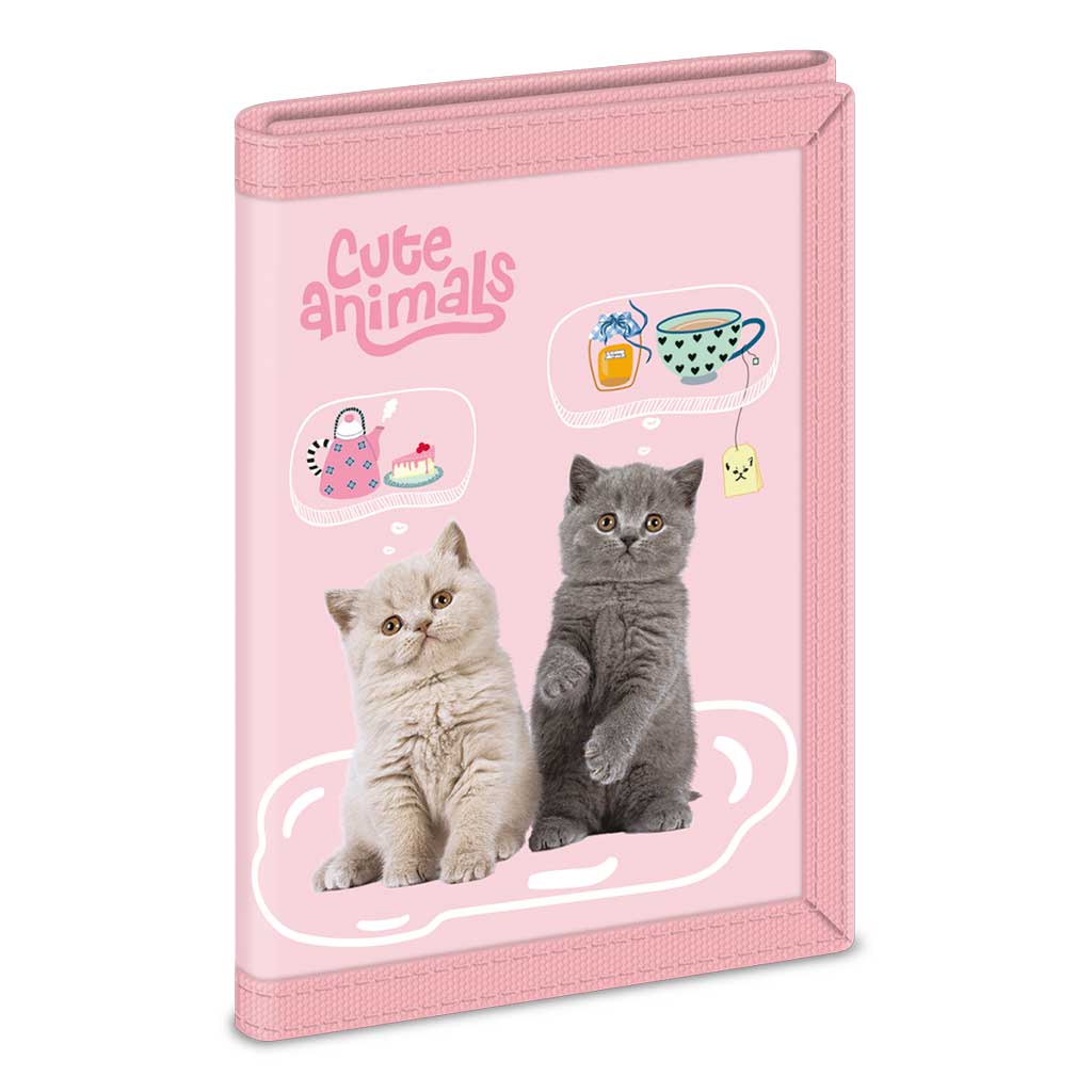 imagen de Ars Una: Monedero de gatos para la fiesta de té de animales lindos 9x12,5x2cm 1
