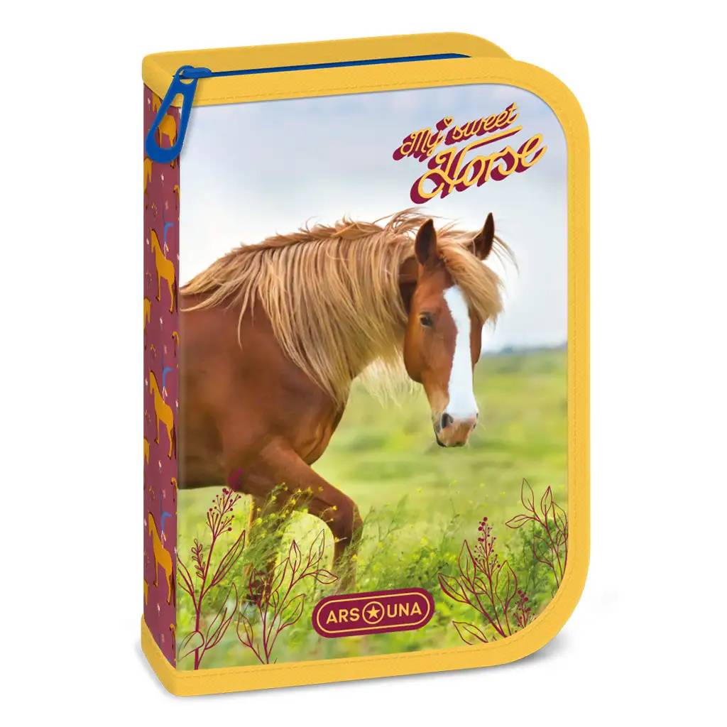 imagen de Ars Una: My Sweet Horse estuche de lápices relleno 12,8x19,3x3,6cm 1