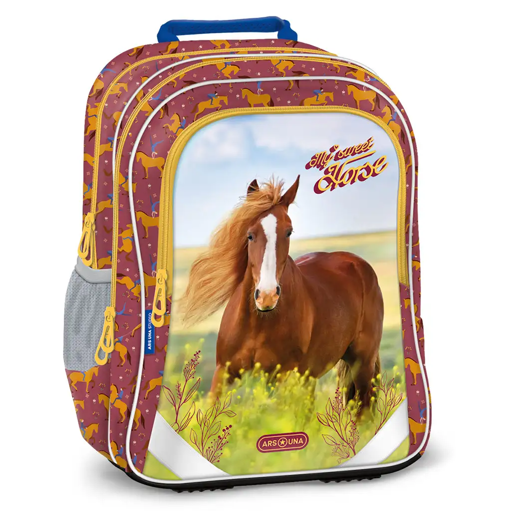 imagen de Ars Una: My Sweet Horse mochila escolar ergonómica redondeada, mochila 34x40x21cm 1