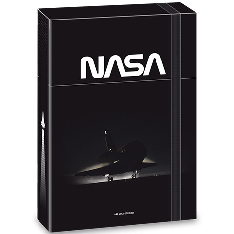 imagen de Ars Una: NASA caja de cuadernos negra con goma A/4 1