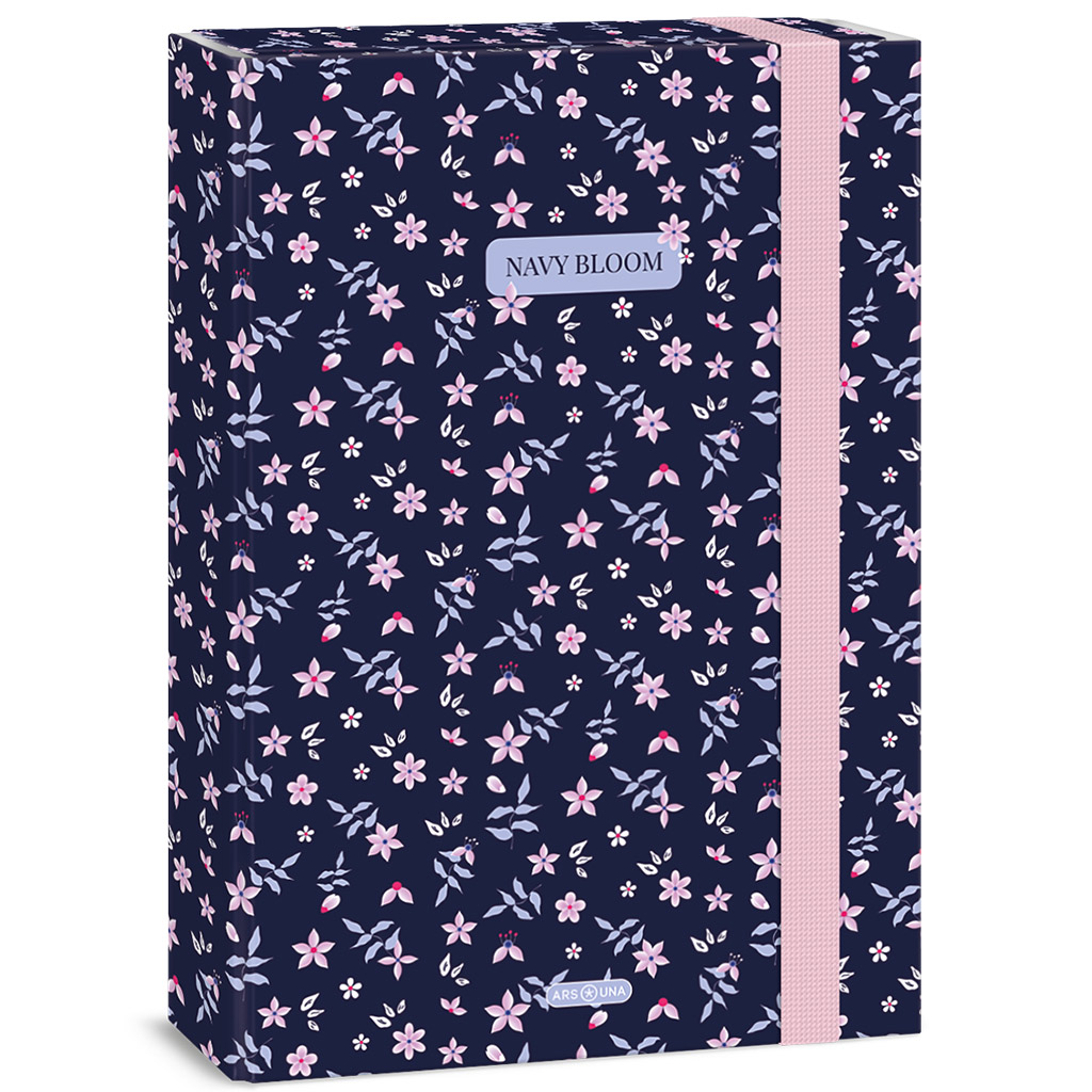 imagen de Ars Una: Navy bloom caja de cuadernos A/4 1