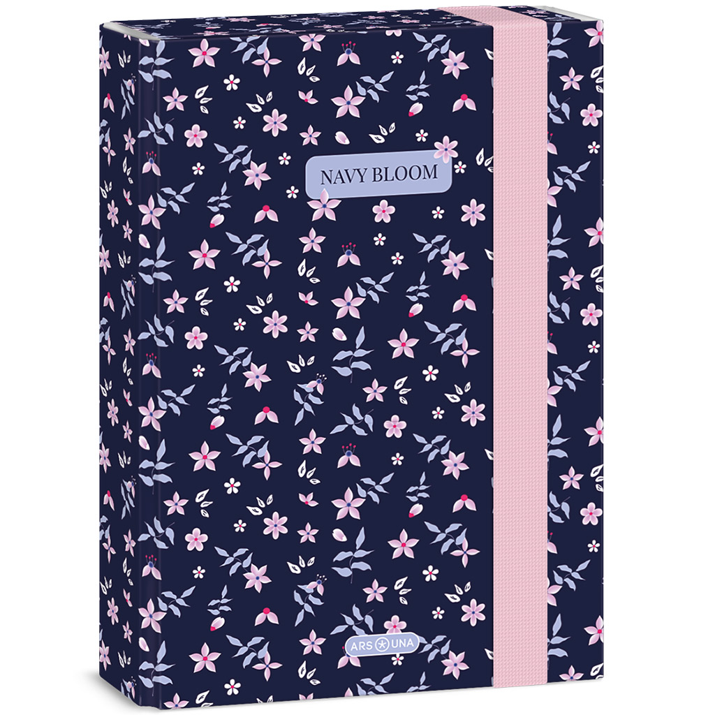 imagen de Ars Una: Navy bloom caja de cuadernos A/5 1