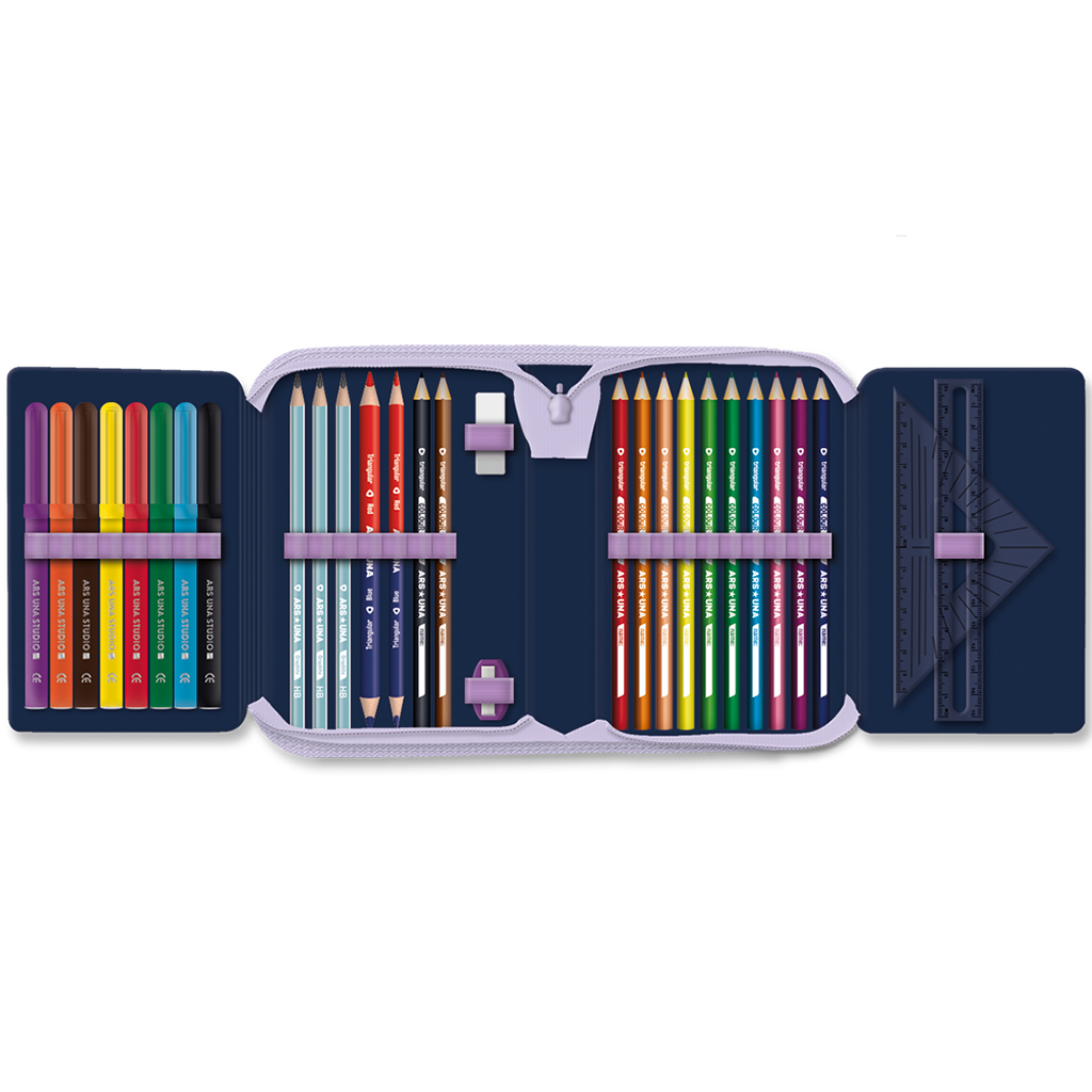 imagen de Ars Una: Navy bloom estuche desplegable con contenido 12,8x19,3x3,6 cm 2