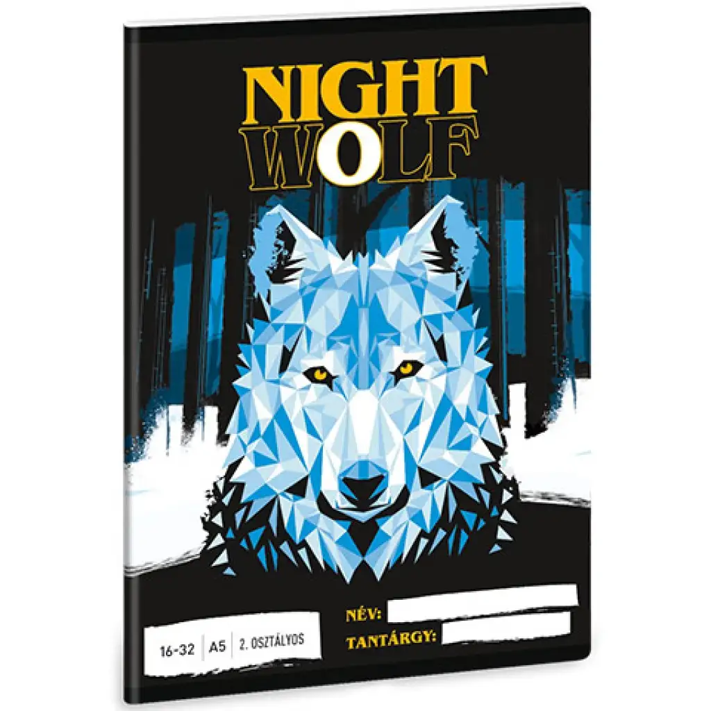 imagen de Ars Una: Nightwolf cuaderno de líneas para 2.º grado A/5 16-32 1