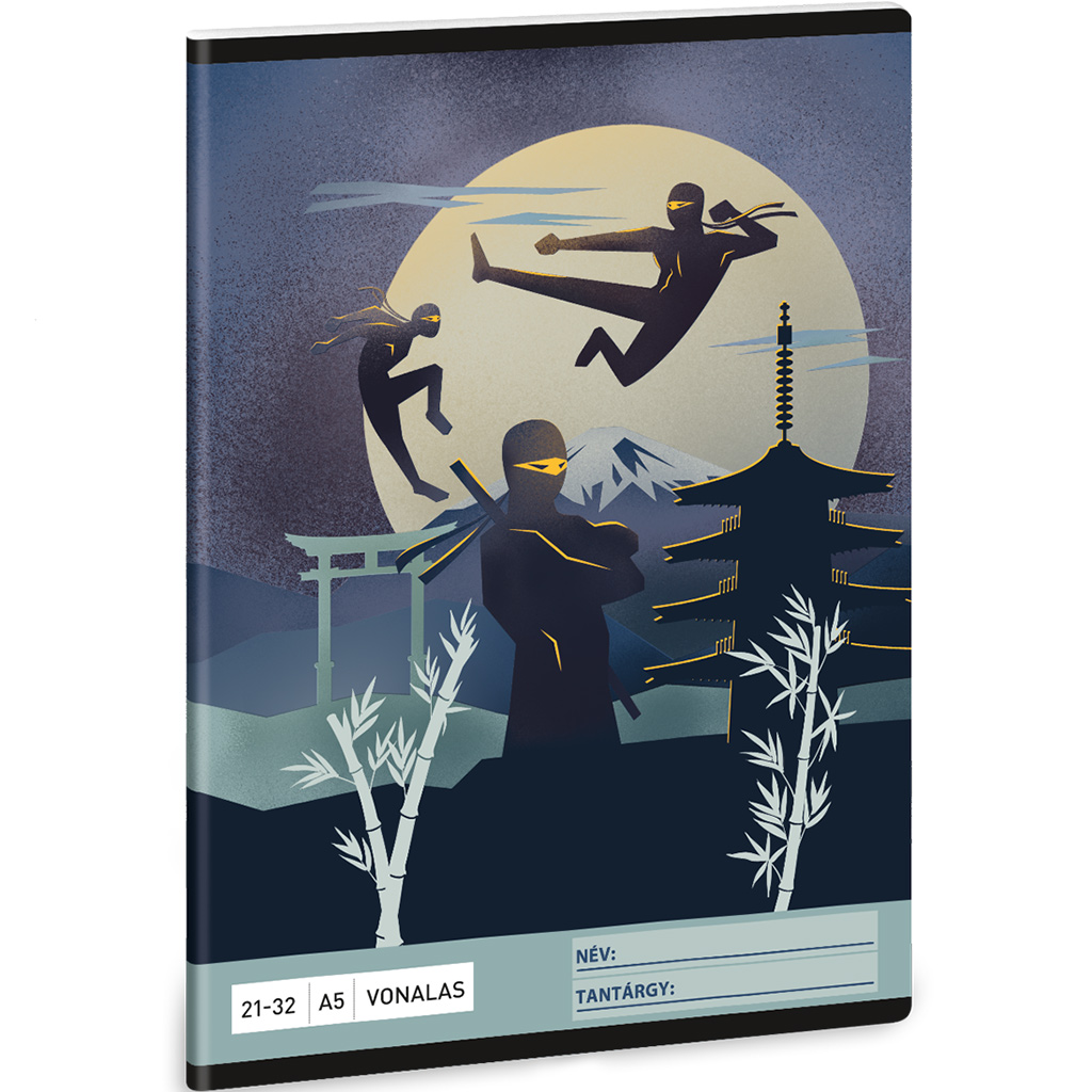 imagen de Ars Una: Ninjas en la oscuridad cuaderno de líneas A/5 21-32 1