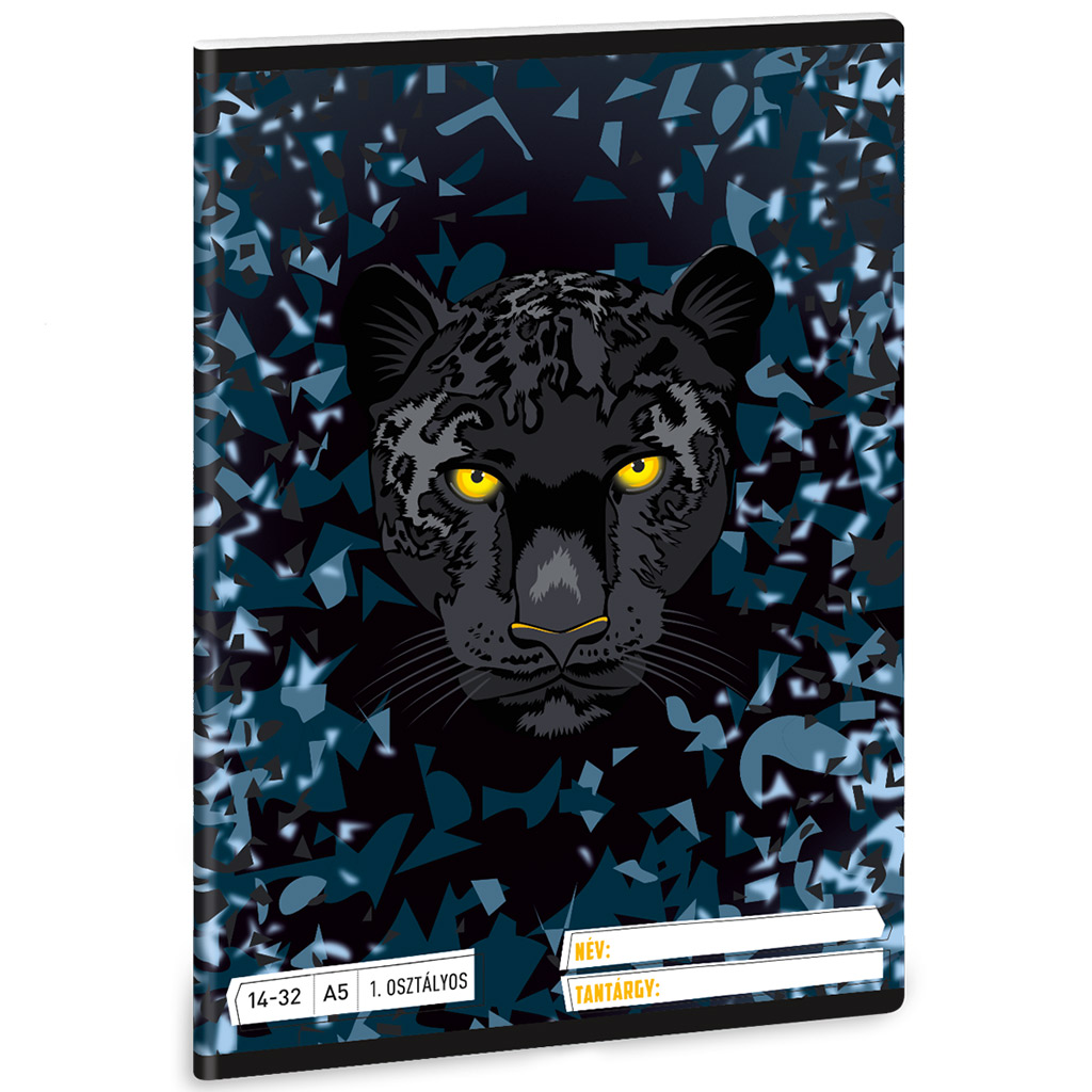imagen de Ars Una: Pantera Negra A/5 cuaderno de líneas para 1er grado 14-32 1