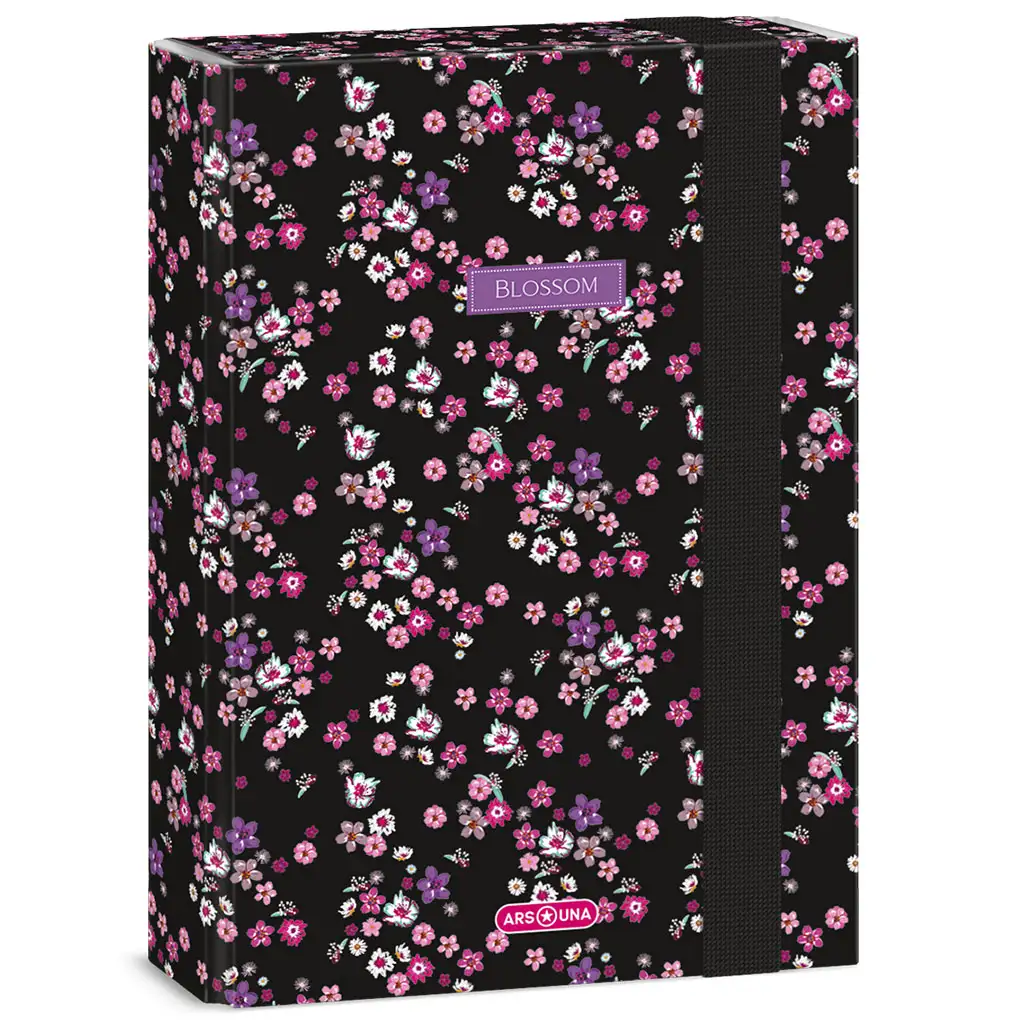 imagen de Ars Una: Pearl Blossom Black caja de cuadernos A/5 1