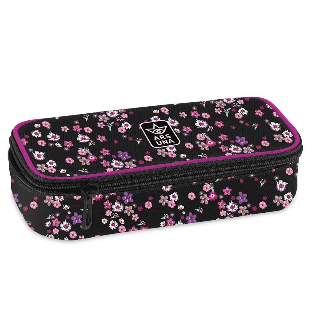 imagen de Ars Una: Pearl Blossom Black estuche de flores para adolescentes 22,5x6x11,5cm 1