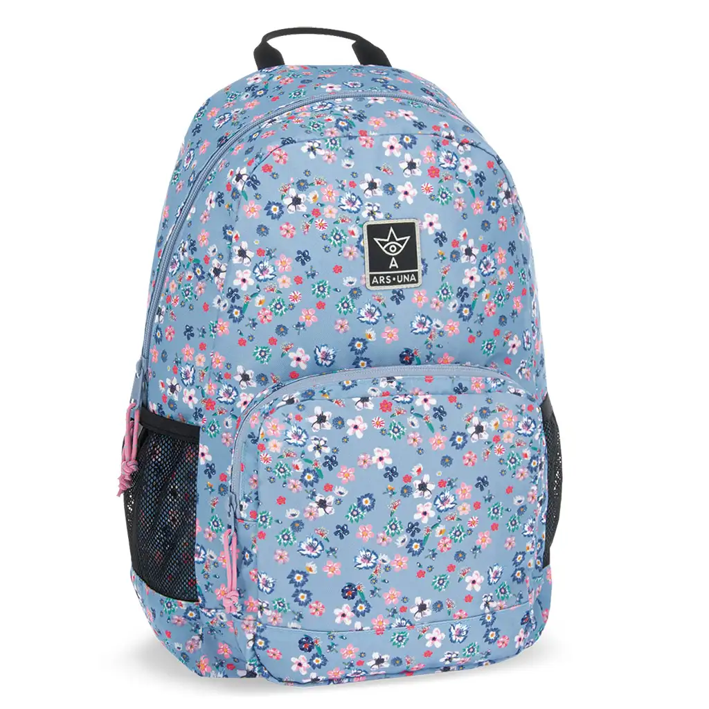 imagen de Ars Una: Pearl Blossom mochila escolar con flores AU-14, mochila 32x51x25cm 1