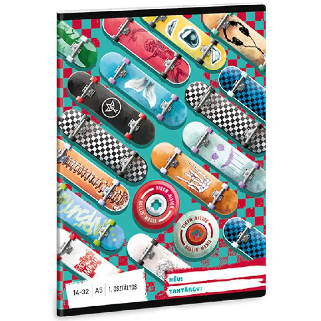 imagen de Ars Una: Rollin Mania cuaderno de líneas para 1er grado A/5 14-32 1