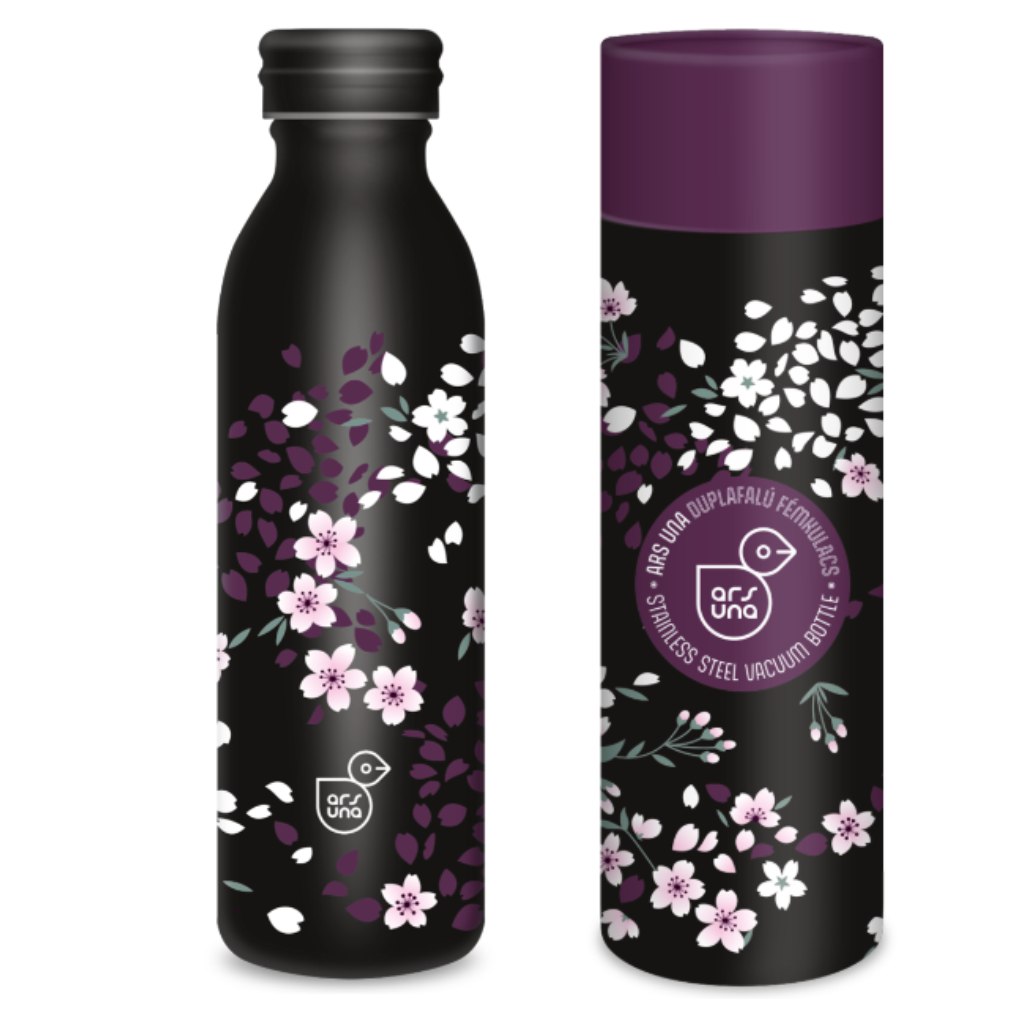 imagen de Ars Una Sakura botella de acero inoxidable de doble pared 600ml 1