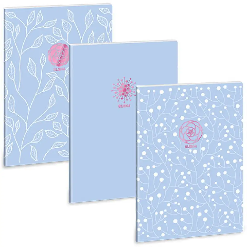 imagen de Ars Una: Soft Touch Azul Cielo Primavera cuaderno de puntos extra A/4 1
