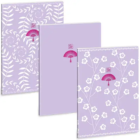 imagen de Ars Una: Soft Touch Púrpura Primavera cuaderno de cuadrícula extra A/4 1