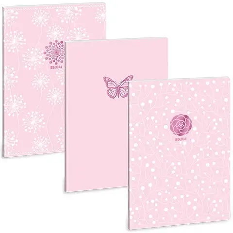 imagen de Ars Una: Soft Touch Rosa Primavera cuaderno de puntos extra A/4 1