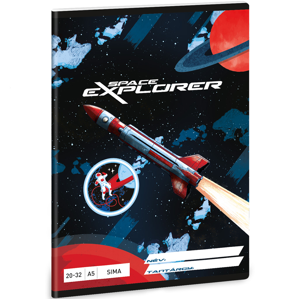 imagen de Ars Una: Space Explorer cuaderno liso A/5 20-32 1