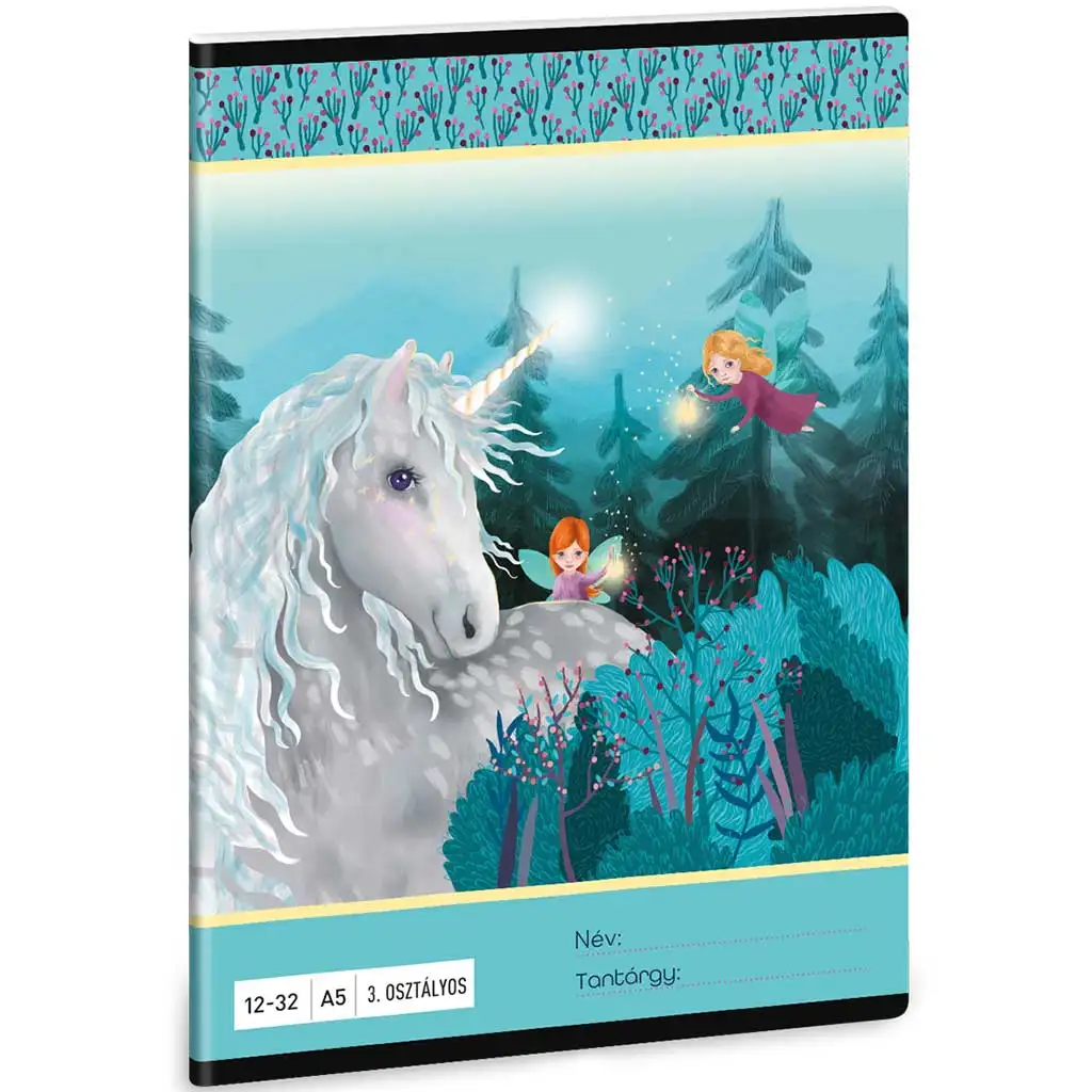 imagen de Ars Una: Stardust - Cuaderno de líneas con diseño de unicornio para 3º de primaria 32 hojas A/5 1
