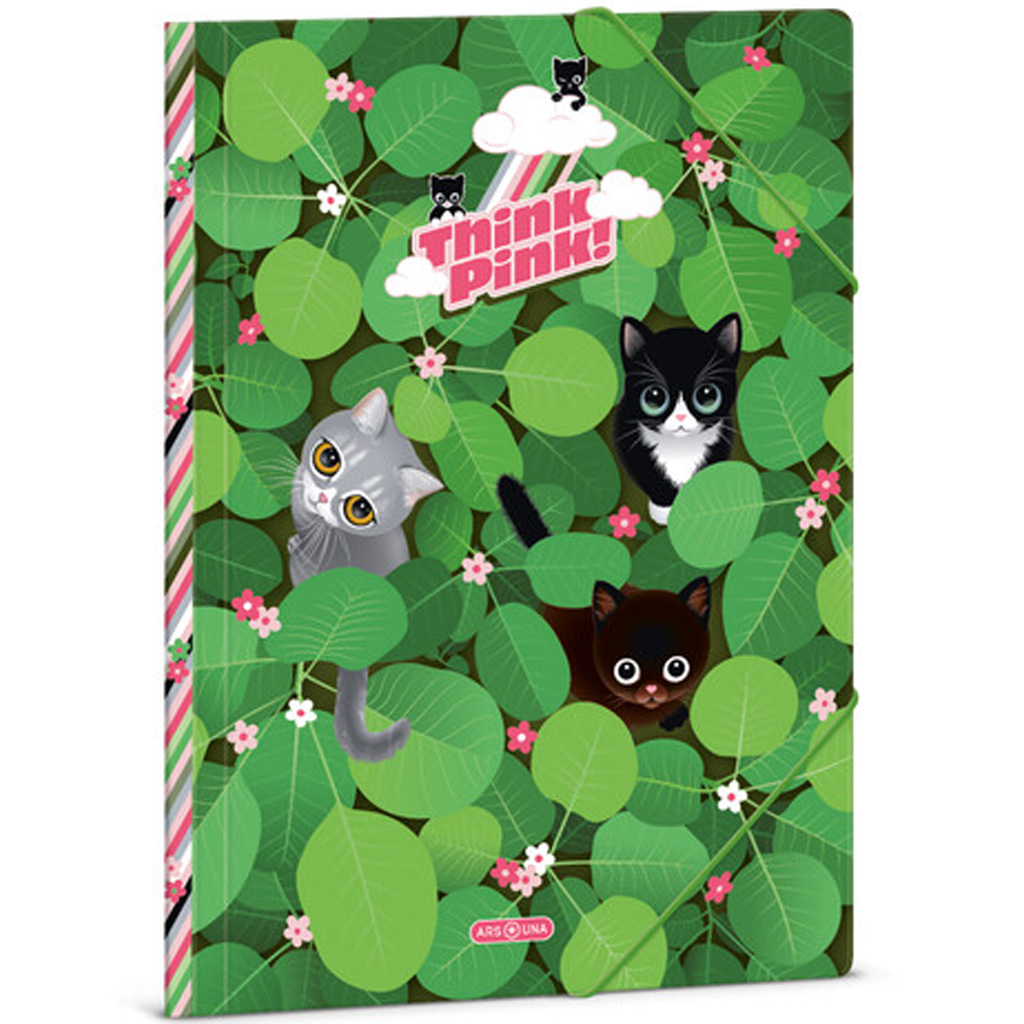imagen de Ars Una: Think Pink A/4 carpeta con goma 1