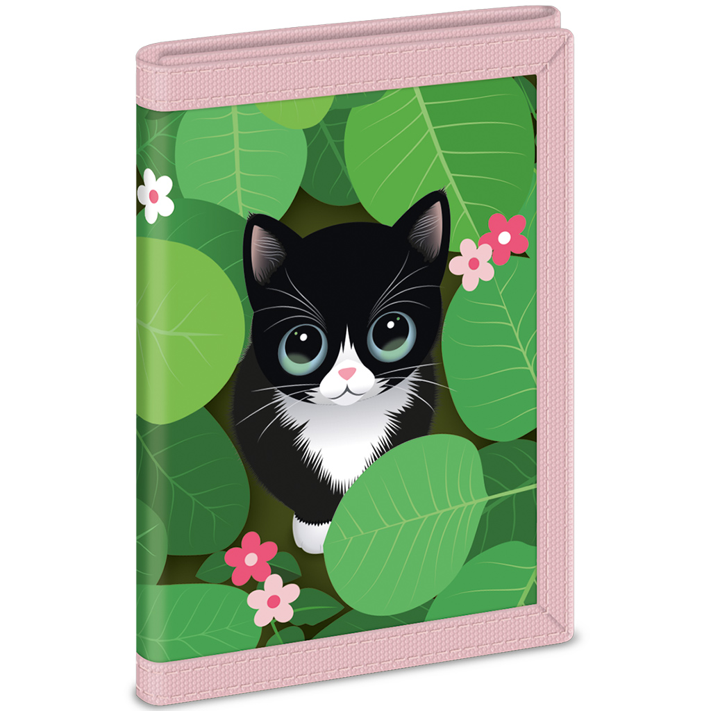 imagen de Ars Una: Think Pink cartera de gatos 9x12,5x2cm 1