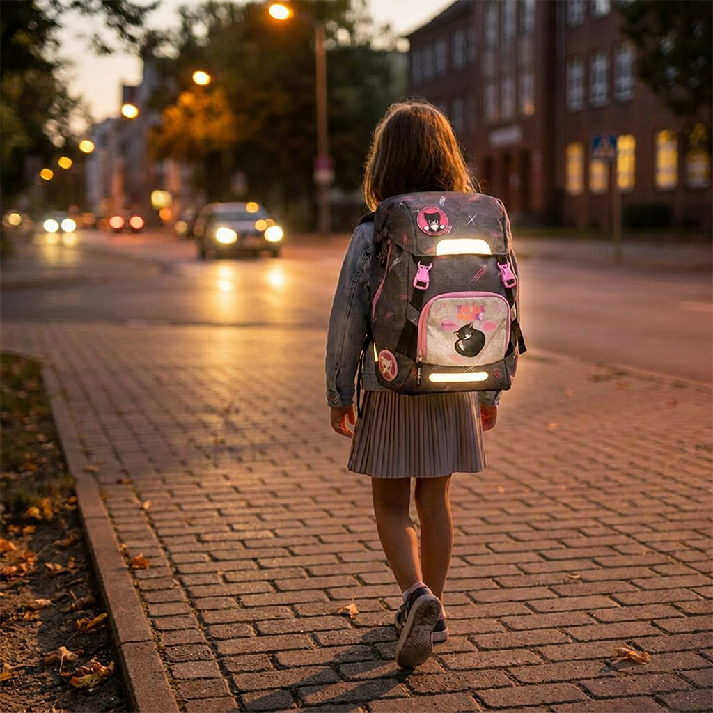 imagen de Ars Una: Think Pink easy-pack mochila escolar, mochila 27x38x18cm 9