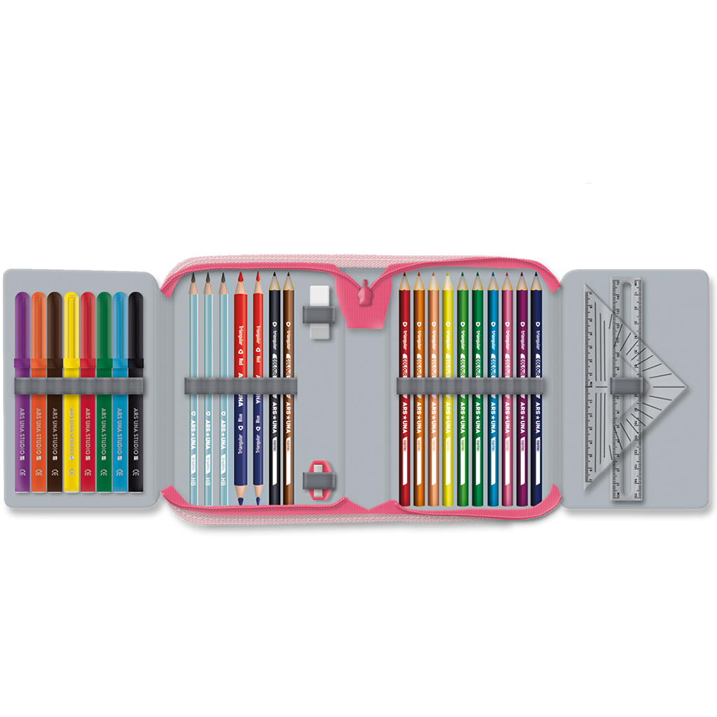 imagen de Ars Una: Think Pink estuche desplegable con gatos 12,8x19,3x3,6cm 2