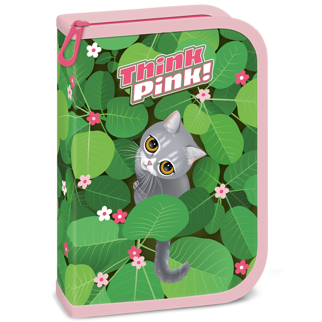 imagen de Ars Una: Think Pink estuche desplegable con gatos 12,8x19,3x3,6cm 1