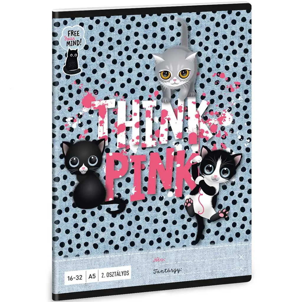 imagen de Ars Una: Think Pink lindo cuaderno de líneas para 2º grado 32 hojas A/5 1